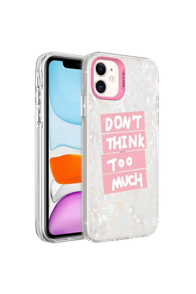 CEPCASE    Iphone 12 Kılıf Mermer Desen Üzeri Baskı Kamera Çıkıntılı Marble Kapak
