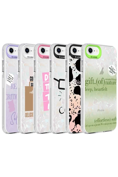 CEPCASE    Iphone 8 Kılıf Mermer Desen Üzeri Baskı Kamera Çıkıntılı Marble Kapak - Resim 3