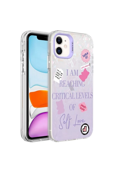 CEPCASE    Iphone 11 Kılıf Mermer Desen Üzeri Baskı Kamera Çıkıntılı Marble Kapak
