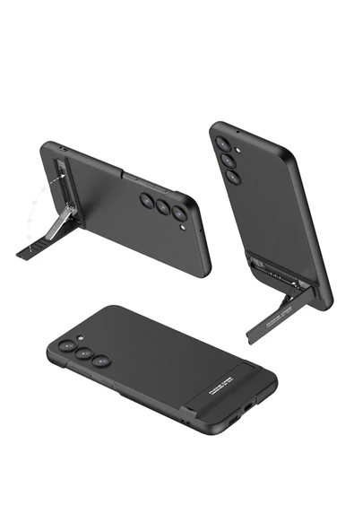 CEPCASE    Samsung Galaxy S23 Kılıf Kamera Korumalı Matte Görünüm Ultra İnce Standlı Exculusive Kapak