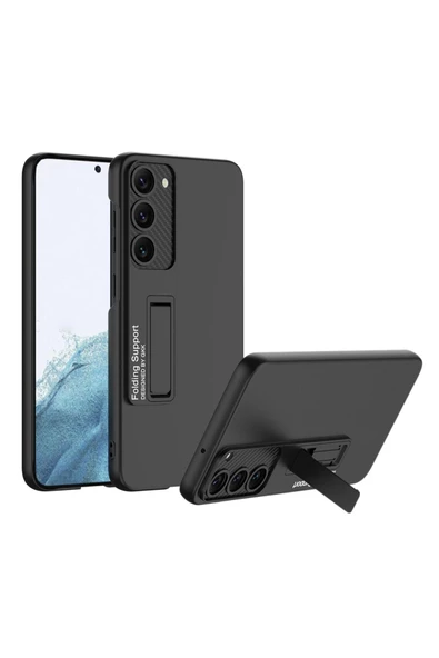 CEPCASE    Samsung Galaxy S23 Plus Kılıf Standlı Yan Dik Kullanım Kamera Lens Korumalı Full Protection Kapak ürün görseli