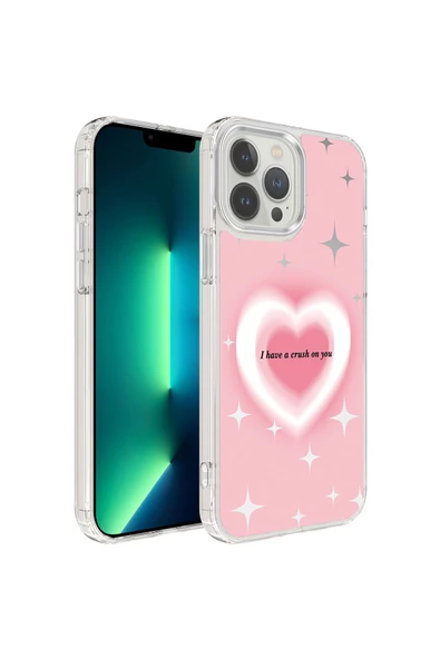 CEPCASE    Iphone 12 Pro Kılıf Parlak Renkli Desen Arka Yüzey Antishock Tam Koruma Kapak