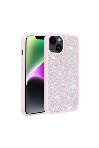 CEPCASE    Iphone 14 Plus Kılıf Diamond Pırılrı Parlak Taşlı Tasarım Tam Koruma Protector Kapak ürün görseli