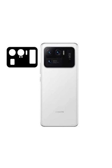 CEPCASE    Xiaomi Mi 11 Ultra Kamera Cam Koruyucu 3d Net Görüntü Tam Kapatan Kavisli Lens Koruma ürün görseli