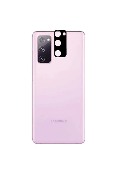 CEPCASE    Samsung Galaxy S20 Fe Kamera Cam Koruyucu 3d Net Görüntü Tam Kapatan Kavisli Lens Koruma