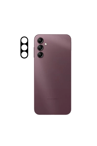 CEPCASE    Samsung Galaxy A34 Kamera Cam Koruyucu 3d Net Görüntü Tam Kapatan Kavisli Lens Koruma