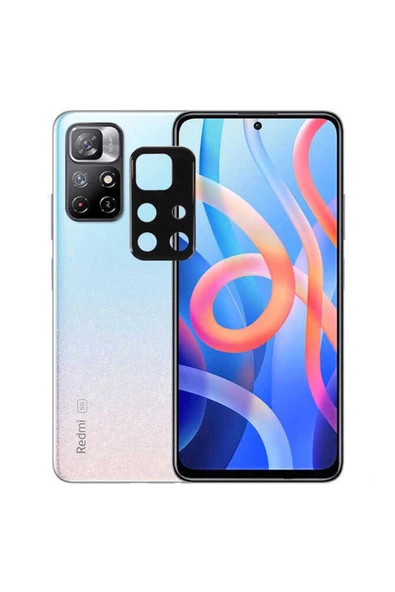 CEPCASE    Xiaomi Redmi Note 11t 5g Kamera Cam Koruyucu 3d Net Görüntü Tam Kapatan Kavisli Lens Koruma