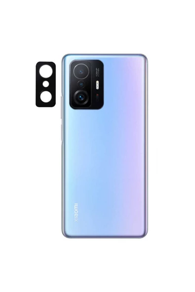 CEPCASE    Xiaomi Mi 11t Pro 5g Kamera Cam Koruyucu 3d Net Görüntü Tam Kapatan Kavisli Lens Koruma