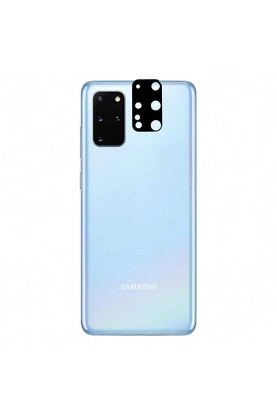 CEPCASE    Samsung Galaxy S20 Plus Kamera Cam Koruyucu 3d Net Görüntü Tam Kapatan Kavisli Lens Koruma