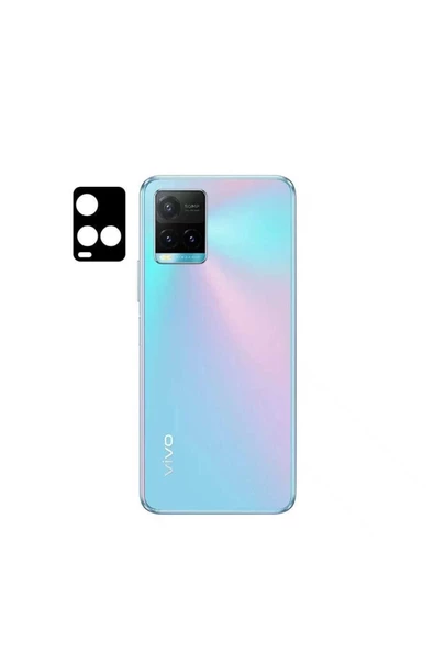 CEPCASE    Vivo Y33s Kamera Cam Koruyucu 3d Net Görüntü Tam Kapatan Kavisli Lens Koruma