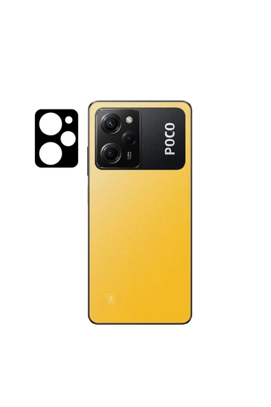 CEPCASE    Xiaomi Poco X5 Pro Kamera Cam Koruyucu 3d Net Görüntü Tam Kapatan Kavisli Lens Koruma