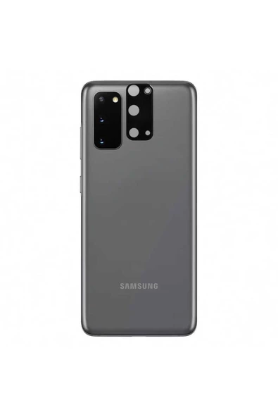 CEPCASE    Samsung Galaxy S20 Kamera Cam Koruyucu 3d Net Görüntü Tam Kapatan Kavisli Lens Koruma