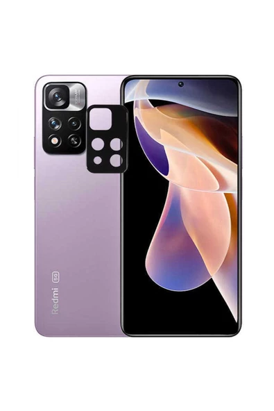 CEPCASE    Xiaomi Redmi Note 11 Pro Plus 5g Kamera Cam Koruyucu 3d Net Görüntü Tam Kapatan Kavisli Lens Koruma