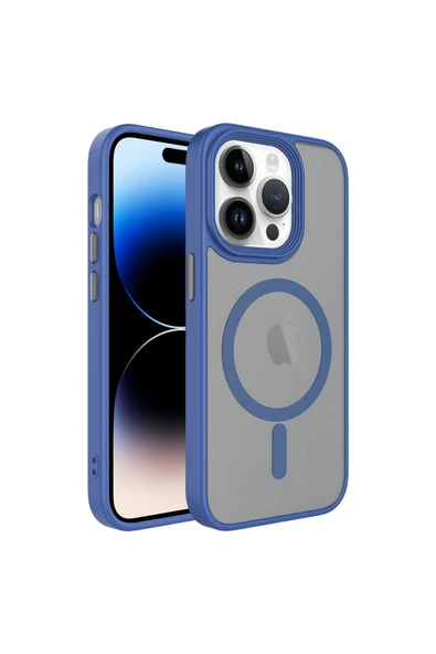 CEPCASE    Iphone 13 Pro Kılıf Wireless Şarj Özellikli Mat Arka Yüzey Mıknatıslı Magsafe Kapak