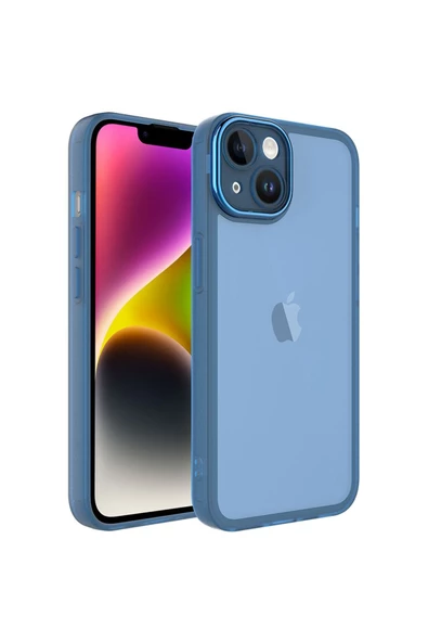 CEPCASE    Iphone 13 Kılıf Elektroplatin Kamera Korumalı Transparan Renkli Tam Kalıp Kapak ürün görseli
