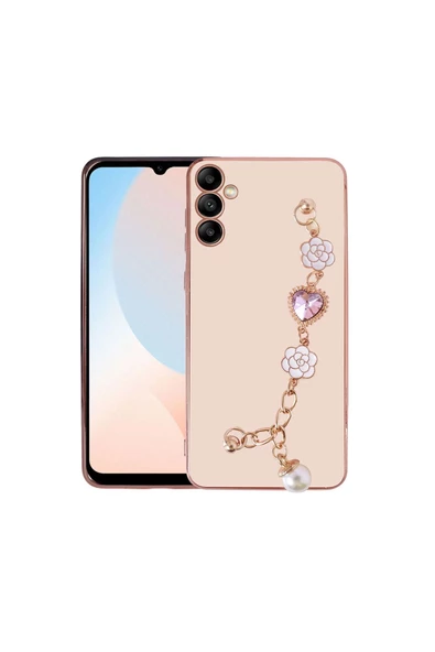 CEPCASE    Galaxy A14 Kılıf Taşlı El Tutma Aparatlı Kamera Korumalı Silikon Kapak ürün görseli