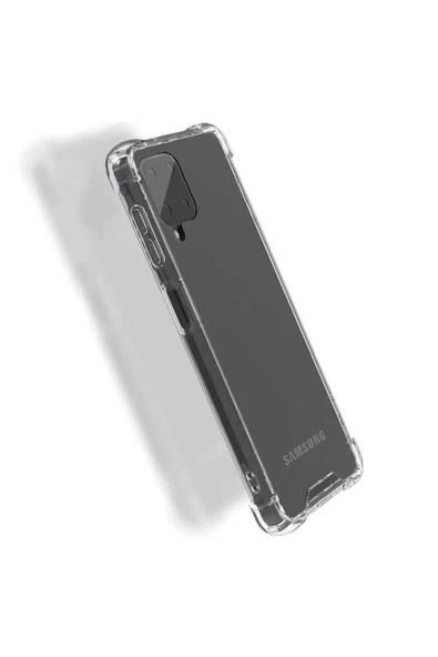 CEPCASE    Samsung Galaxy M22 Kılıf Darbelere Dayanıklı Dört Köşe Airbag 2mm Anti Shock Silikon - Resim 4