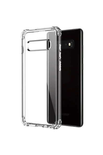 CEPCASE    Samsung Galaxy S10 Plus Kılıf Darbelere Dayanıklı Dört Köşe Airbag 2mm Anti Shock Silikon ürün görseli 1