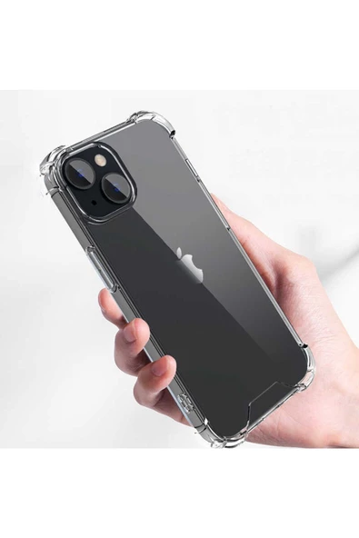 CEPCASE    Iphone 14 Plus Kılıf Darbelere Dayanıklı Dört Köşe Airbag 2mm Anti Shock Silikon - Resim 4