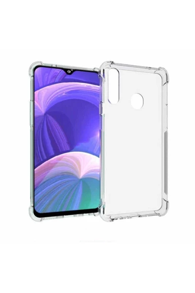 CEPCASE    Samsung Galaxy A20s Kılıf Darbelere Dayanıklı Dört Köşe Airbag 2mm Anti Shock Silikon