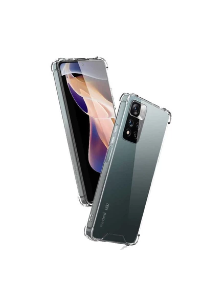 CEPCASE    Xiaomi Redmi Note 11 Pro Plus 5g Kılıf Darbelere Dayanıklı Dört Köşe Airbag 2mm Anti Shock Silikon