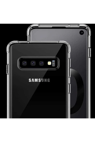 CEPCASE    Samsung Galaxy S10 Plus Kılıf Darbelere Dayanıklı Dört Köşe Airbag 2mm Anti Shock Silikon - Resim 6