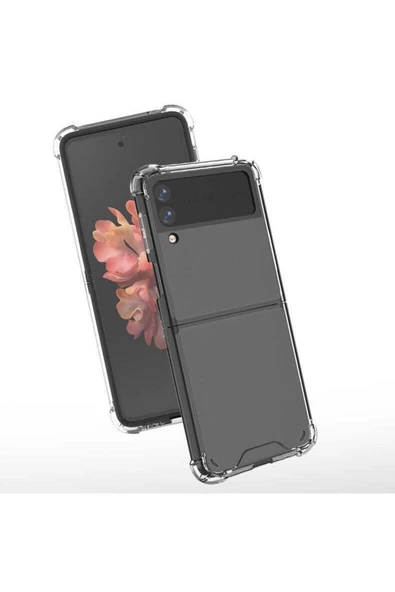 CEPCASE    Samsung Galaxy Z Flip 4 Kılıf Darbelere Dayanıklı Dört Köşe Airbag 2mm Anti Shock Silikon - 2