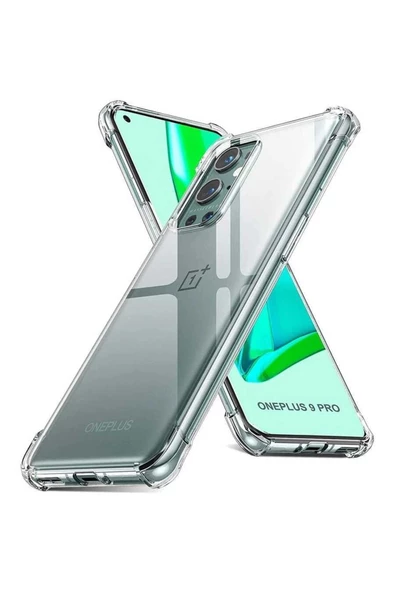 CEPCASE    One Plus 9 Pro Kılıf Darbelere Dayanıklı Dört Köşe Airbag 2mm Anti Shock Silikon