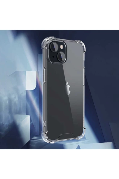 CEPCASE    Iphone 14 Plus Kılıf Darbelere Dayanıklı Dört Köşe Airbag 2mm Anti Shock Silikon - Resim 3