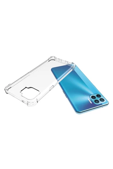 CEPCASE    Oppo Reno 4 Lite Kılıf Darbelere Dayanıklı Dört Köşe Airbag 2mm Anti Shock Silikon - Resim 5