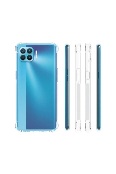 CEPCASE    Oppo Reno 4 Lite Kılıf Darbelere Dayanıklı Dört Köşe Airbag 2mm Anti Shock Silikon - Resim 3