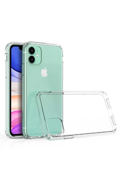 CEPCASE    Iphone 11 Kılıf Darbelere Dayanıklı Dört Köşe Airbag 2mm Anti Shock Silikon