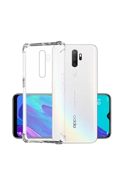 CEPCASE    Oppo A9 2020 Kılıf Darbelere Dayanıklı Dört Köşe Airbag 2mm Anti Shock Silikon - Resim 2