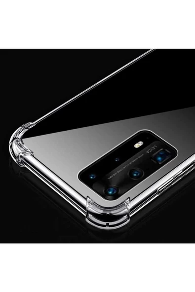 CEPCASE    Huawei P40 Pro Kılıf Darbelere Dayanıklı Dört Köşe Airbag 2mm Anti Shock Silikon - Resim 6