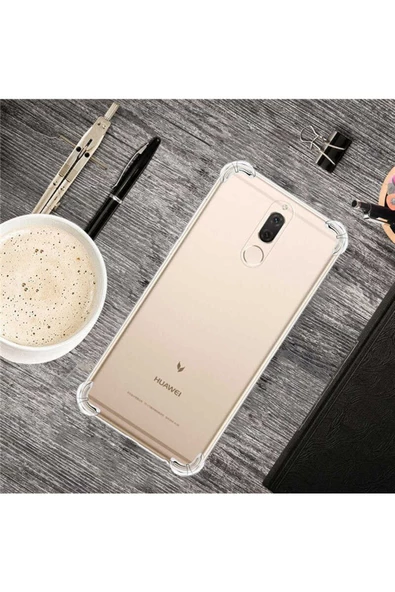 CEPCASE    Huawei Mate 10 Lite Kılıf Darbelere Dayanıklı Dört Köşe Airbag 2mm Anti Shock Silikon - Resim 4