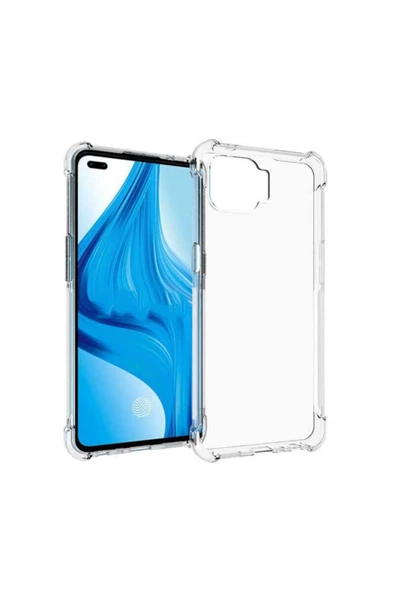 CEPCASE    Oppo Reno 4 Lite Kılıf Darbelere Dayanıklı Dört Köşe Airbag 2mm Anti Shock Silikon - Resim 2