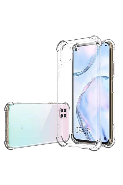 CEPCASE    Huawei P40 Lite Kılıf Darbelere Dayanıklı Dört Köşe Airbag 2mm Anti Shock Silikon