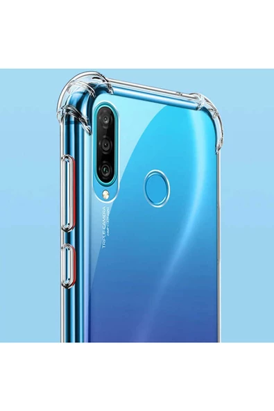 CEPCASE    Huawei P40 Lite E Kılıf Darbelere Dayanıklı Dört Köşe Airbag 2mm Anti Shock Silikon