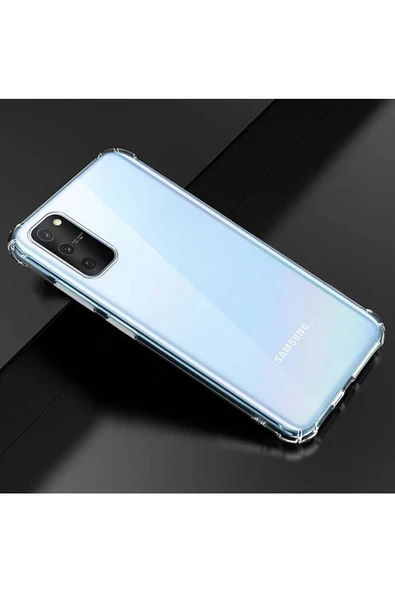 CEPCASE    Samsung Galaxy A91 (s10 Lite) Kılıf Darbelere Dayanıklı Dört Köşe Airbag 2mm Anti Shock Silikon