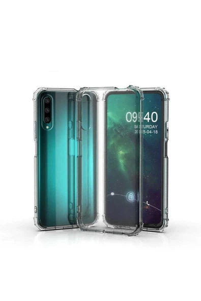 CEPCASE    Huawei P Smart Pro 2019 Kılıf Darbelere Dayanıklı Dört Köşe Airbag 2mm Anti Shock Silikon