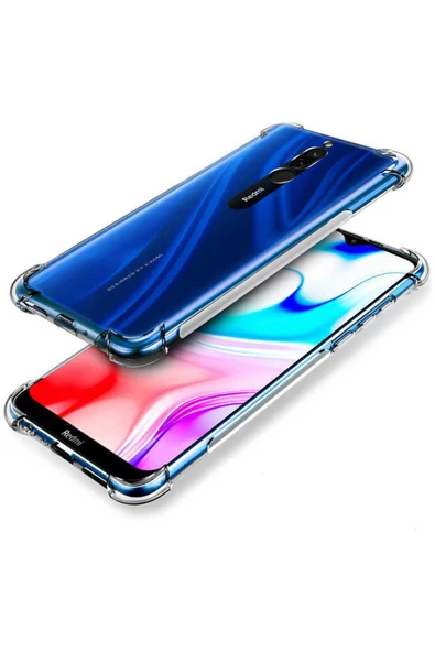 CEPCASE    Xiaomi Redmi 8 Kılıf Darbelere Dayanıklı Dört Köşe Airbag 2mm Anti Shock Silikon - Resim 2