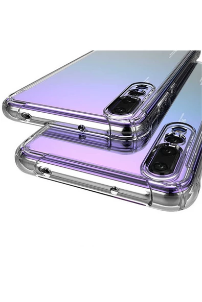 CEPCASE    Huawei Y9 Prime 2019 Kılıf Darbelere Dayanıklı Dört Köşe Airbag 2mm Anti Shock Silikon - Resim 3