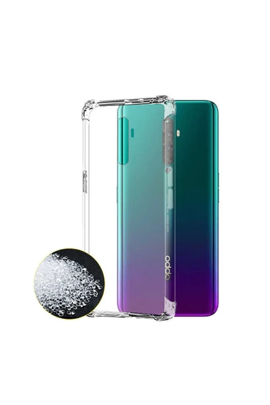 CEPCASE    Oppo A9 2020 Kılıf Darbelere Dayanıklı Dört Köşe Airbag 2mm Anti Shock Silikon