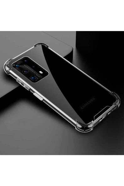 CEPCASE    Huawei P40 Pro Kılıf Darbelere Dayanıklı Dört Köşe Airbag 2mm Anti Shock Silikon