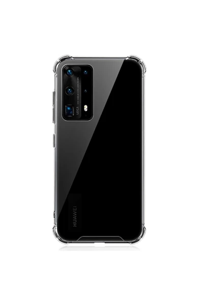 CEPCASE    Huawei P40 Pro Kılıf Darbelere Dayanıklı Dört Köşe Airbag 2mm Anti Shock Silikon - Resim 2