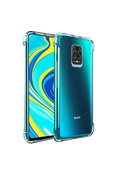 CEPCASE    Xiaomi Redmi Note 9s Kılıf Darbelere Dayanıklı Dört Köşe Airbag 2mm Anti Shock Silikon - Resim 2