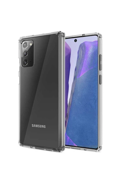 CEPCASE    Samsung Galaxy Note 20 Kılıf Darbelere Dayanıklı Dört Köşe Airbag 2mm Anti Shock Silikon