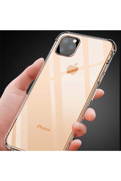 CEPCASE    Iphone 11 Pro Max Kılıf Darbelere Dayanıklı Dört Köşe Airbag 2mm Anti Shock Silikon