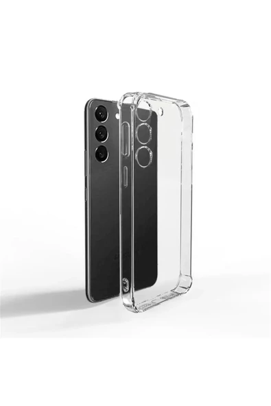 CEPCASE    Samsung Galaxy S23 Kılıf Darbelere Dayanıklı Dört Köşe Airbag 2mm Anti Shock Silikon - Resim 2