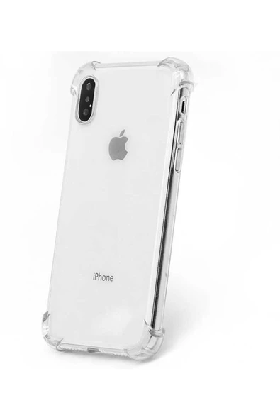 CEPCASE    Iphone Xs Max 6.5 Kılıf Darbelere Dayanıklı Dört Köşe Airbag 2mm Anti Shock Silikon